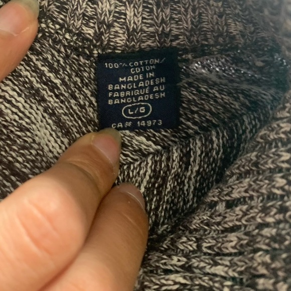 Rumors Sweater salt and pepper colour button collar  size LG - Picture 8 of 11